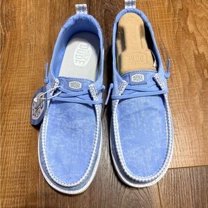 Hey Dude Light Blue Loafers